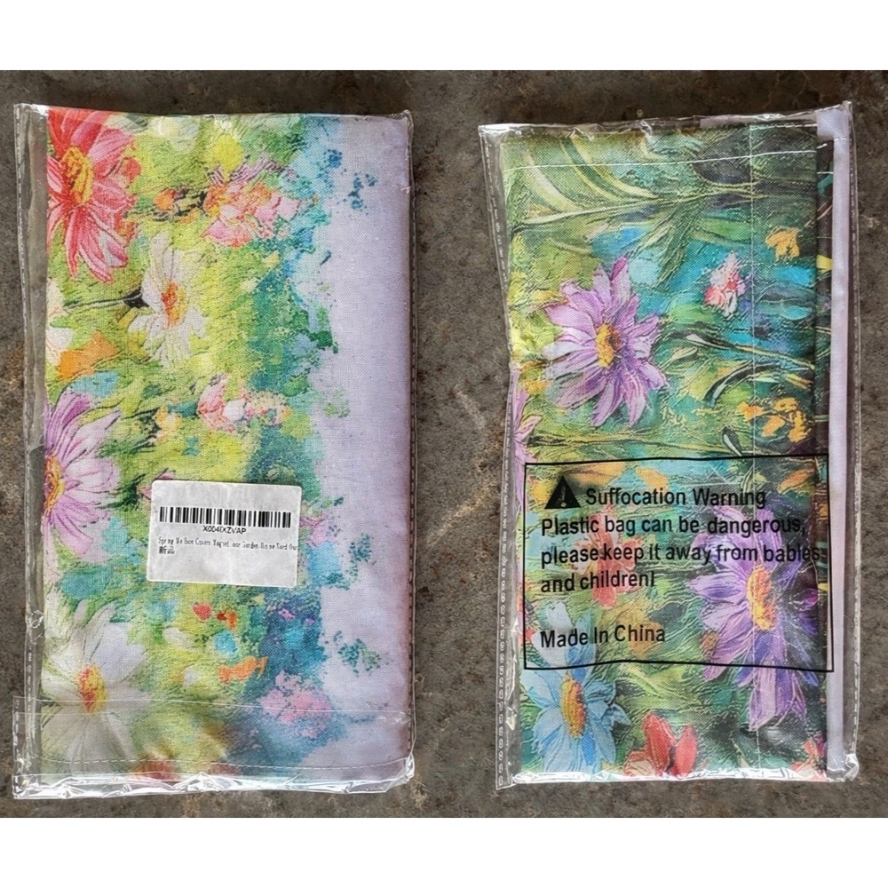 Spring Floral Magnetic Mailbox Cover Standard Size Outdoor Garden Decor New Seal